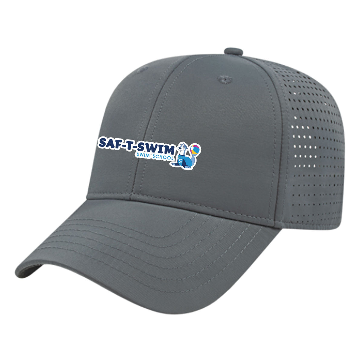Saf-T-Swim: Perforated Polyester Cap