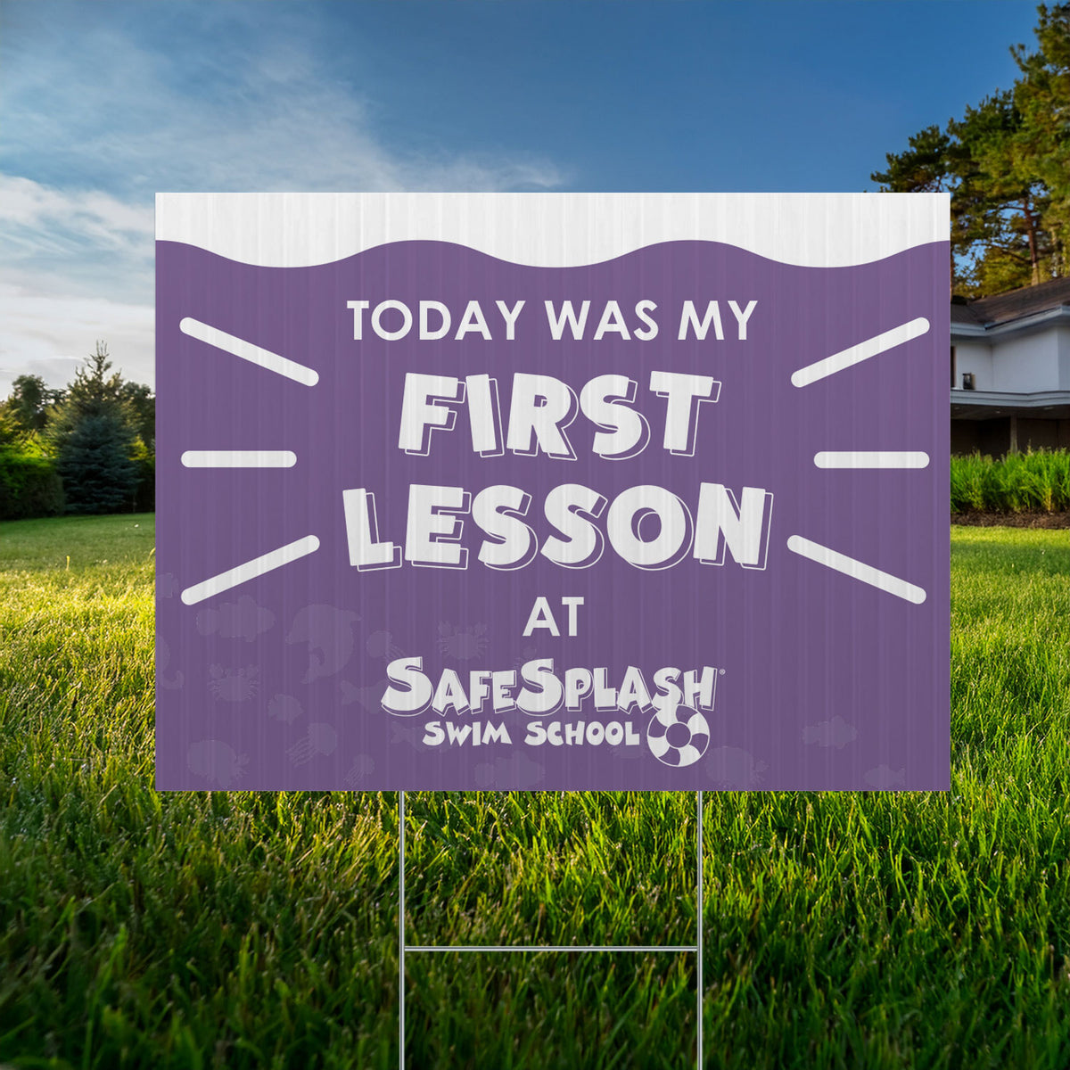 SafeSplash Swim School: First Lesson Sign