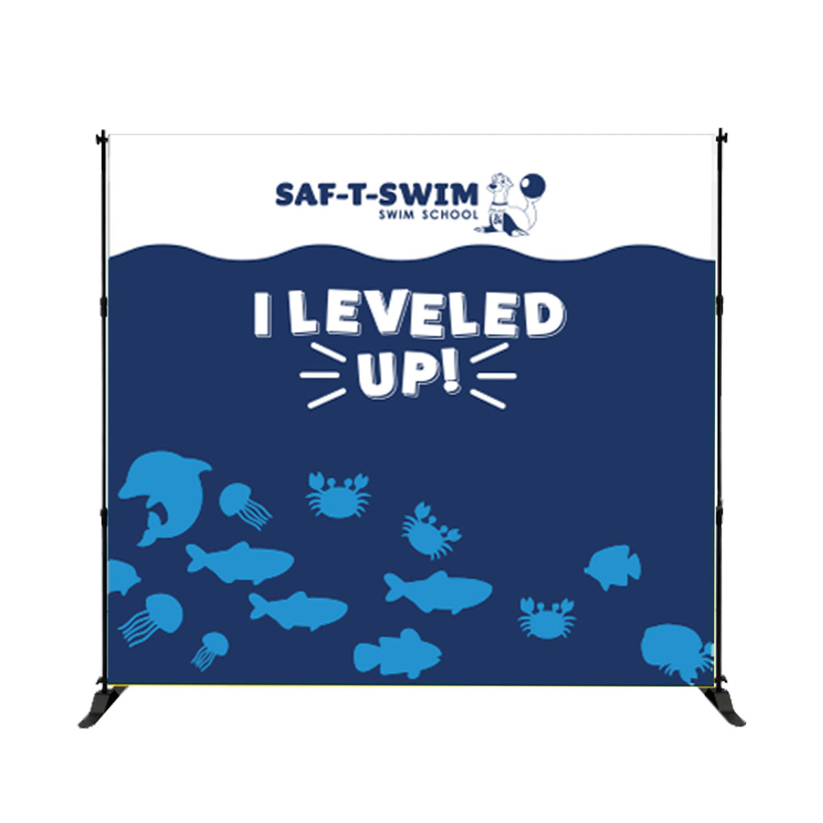 Saf-T-Swim: Slider Banner Stand