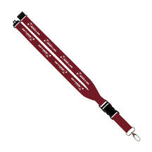 Saf-T-Swim: 1" Polyester Lanyard w/ Slide Buckle Release, Silver Metal Oval & Convenience Release