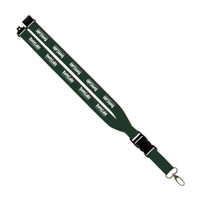 SwimLabs: 1" Polyester Lanyard w/ Slide Buckle Release, Silver Metal Oval & Convenience Release