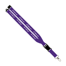 Saf-T-Swim: 1" Polyester Lanyard w/ Slide Buckle Release, Silver Metal Oval & Convenience Release
