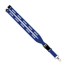 SwimLabs: 1" Polyester Lanyard w/ Slide Buckle Release, Silver Metal Oval & Convenience Release
