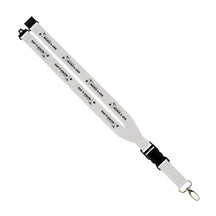 Saf-T-Swim: 1" Polyester Lanyard w/ Slide Buckle Release, Silver Metal Oval & Convenience Release