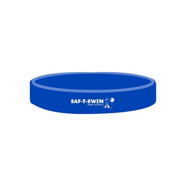Saf-T-Swim: 1/2" Debossed Color Filled Silicone Wristbands