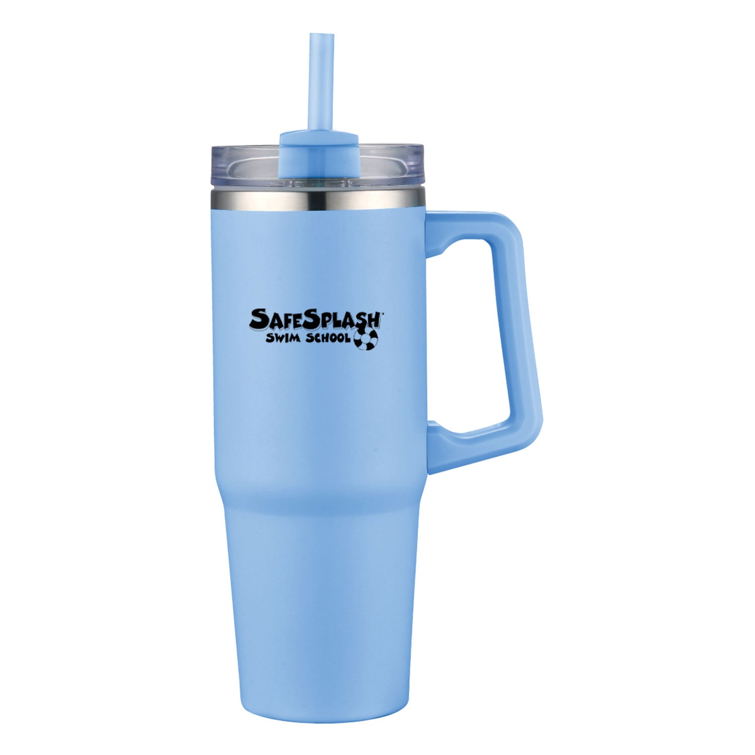 SafeSplash Swim School: 30 oz. Insulated Tumbler w/ Handle