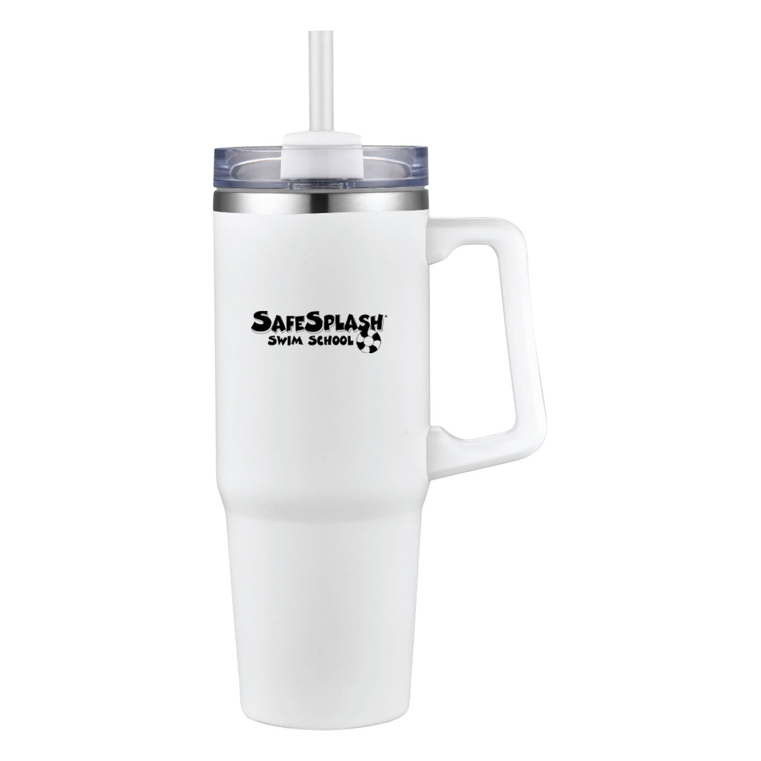 SafeSplash Swim School: 30 oz. Insulated Tumbler w/ Handle