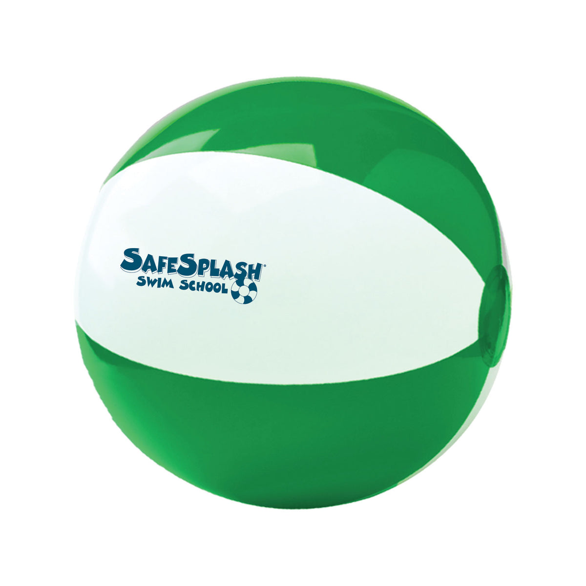 SafeSplash Swim School: 6" Two-Tone Beach Ball