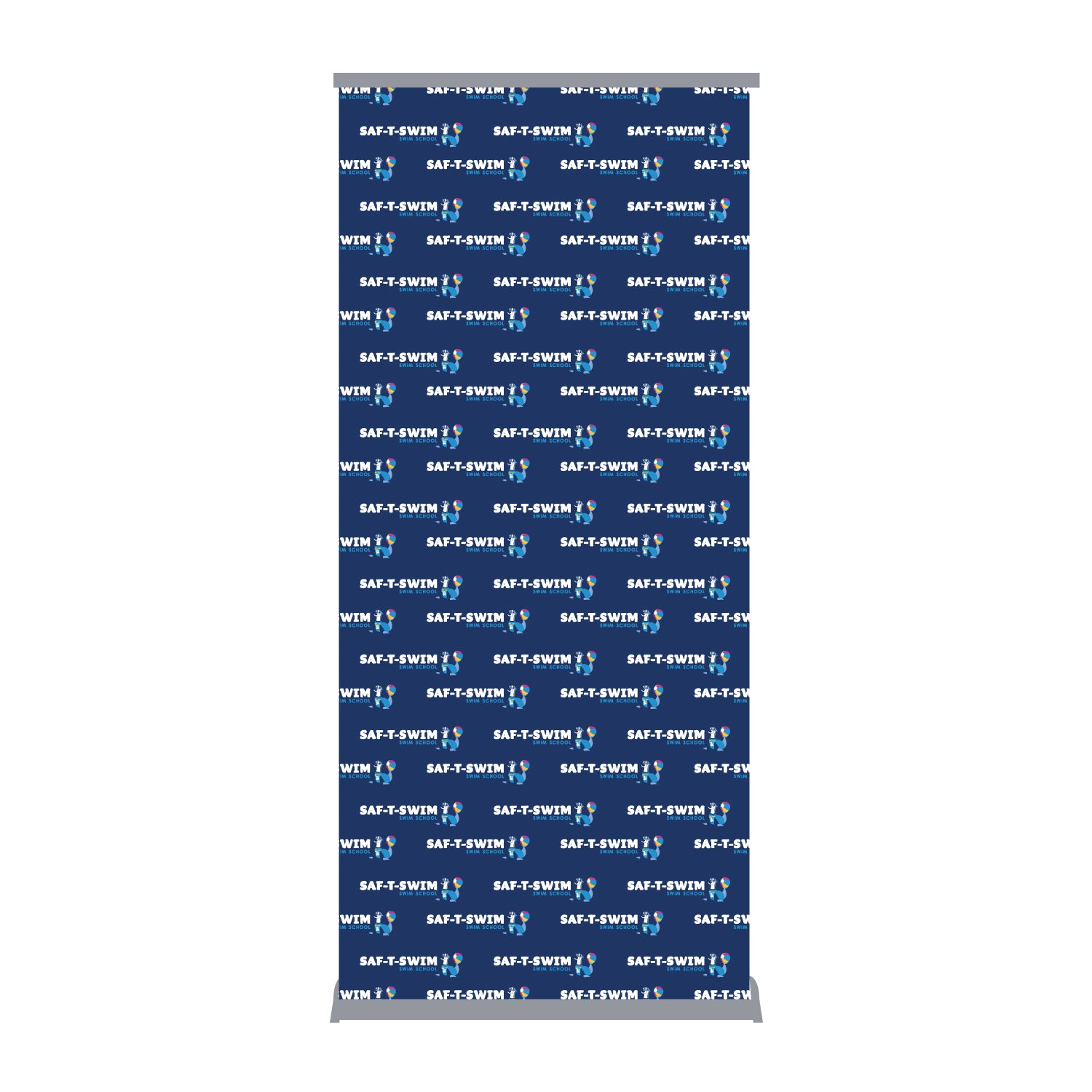 Saf-T-Swim: 36 in. Roll Up Banner Stand