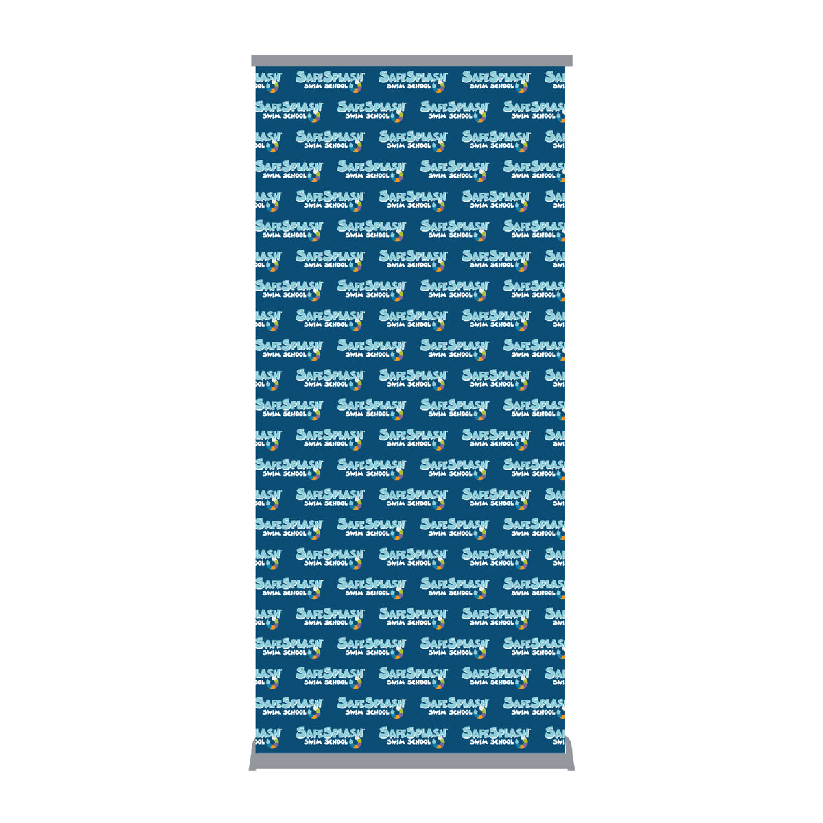 SafeSplash Swim School: Premium Banner Stand