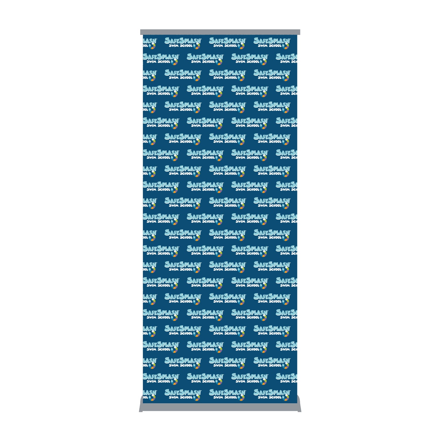 SafeSplash Swim School: Premium Banner Stand