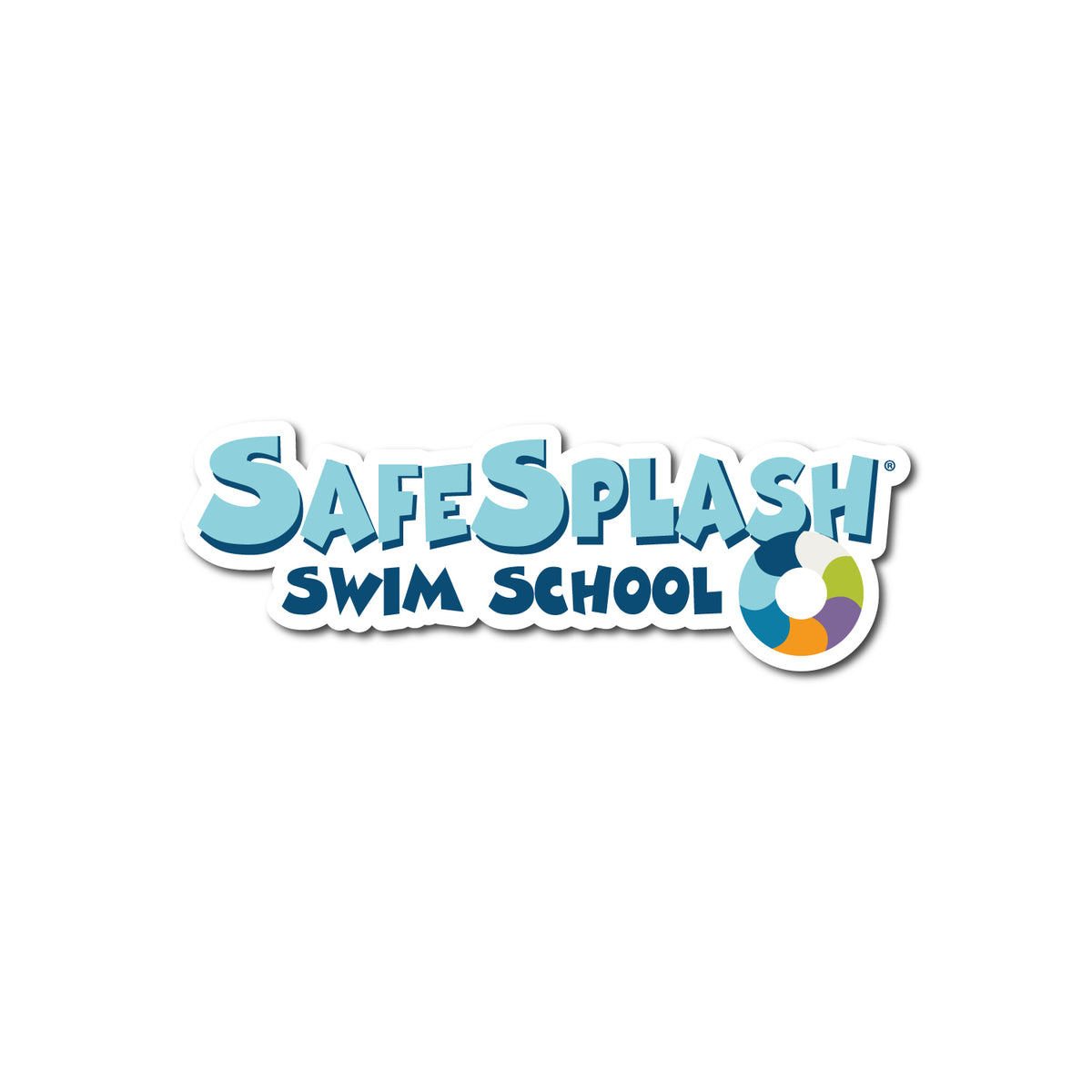SafeSplash Swim School: Stickers - logo die cut