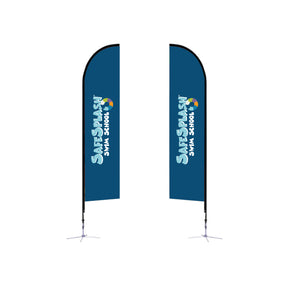 SafeSplash Swim School: 14ft. Feather Flag
