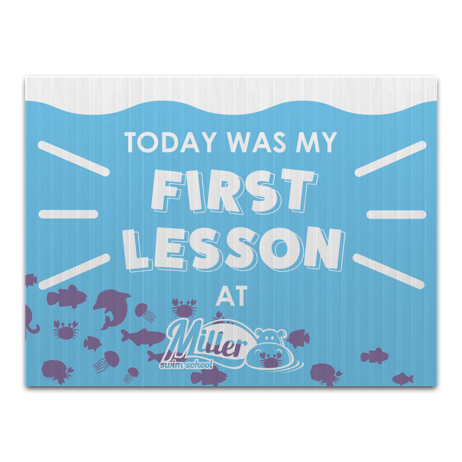 Miller Swim School: First Lesson Sign