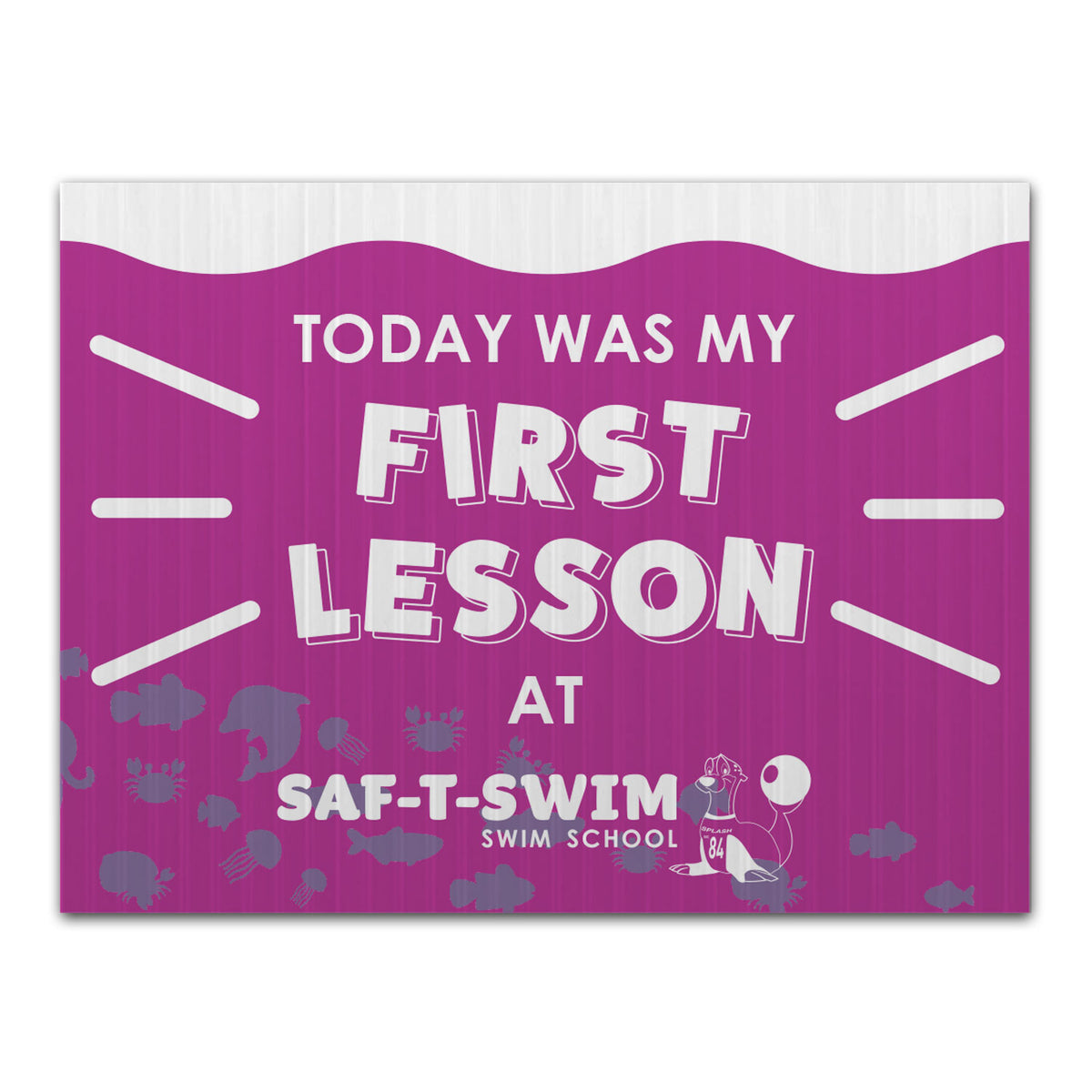 Saf-T-Swim: First Lesson Sign