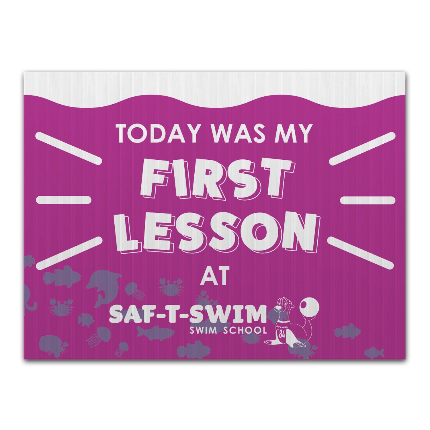 Saf-T-Swim: First Lesson Sign