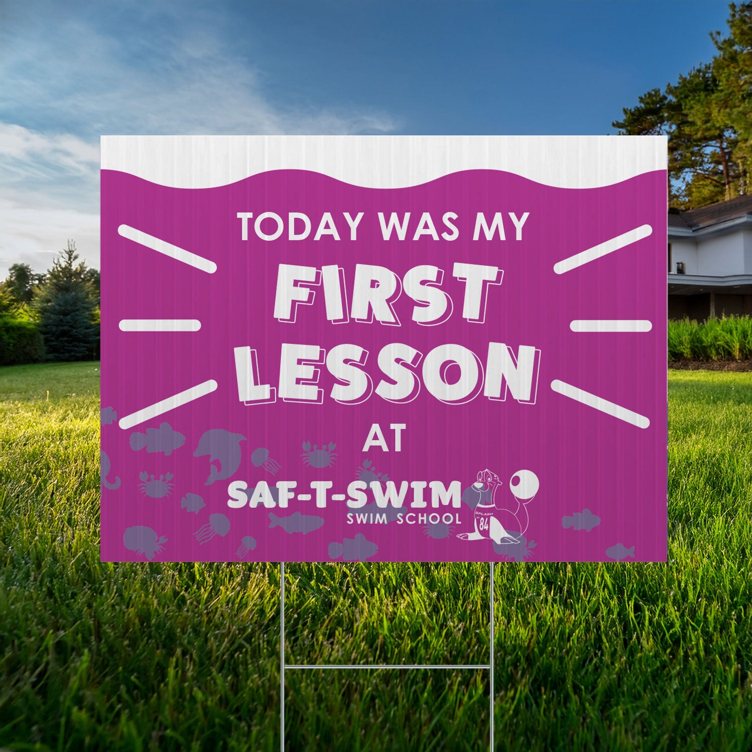 Saf-T-Swim: First Lesson Sign