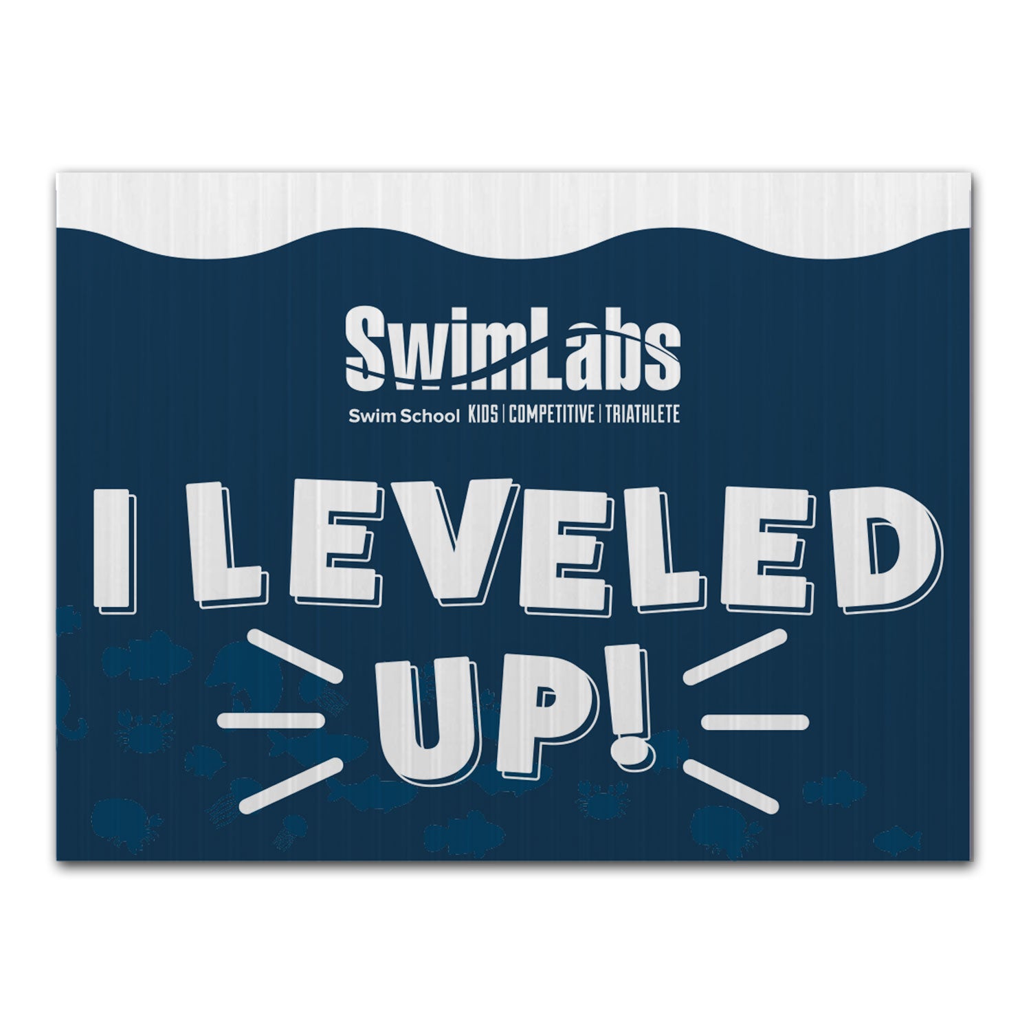 SwimLabs: Leveled Up Sign