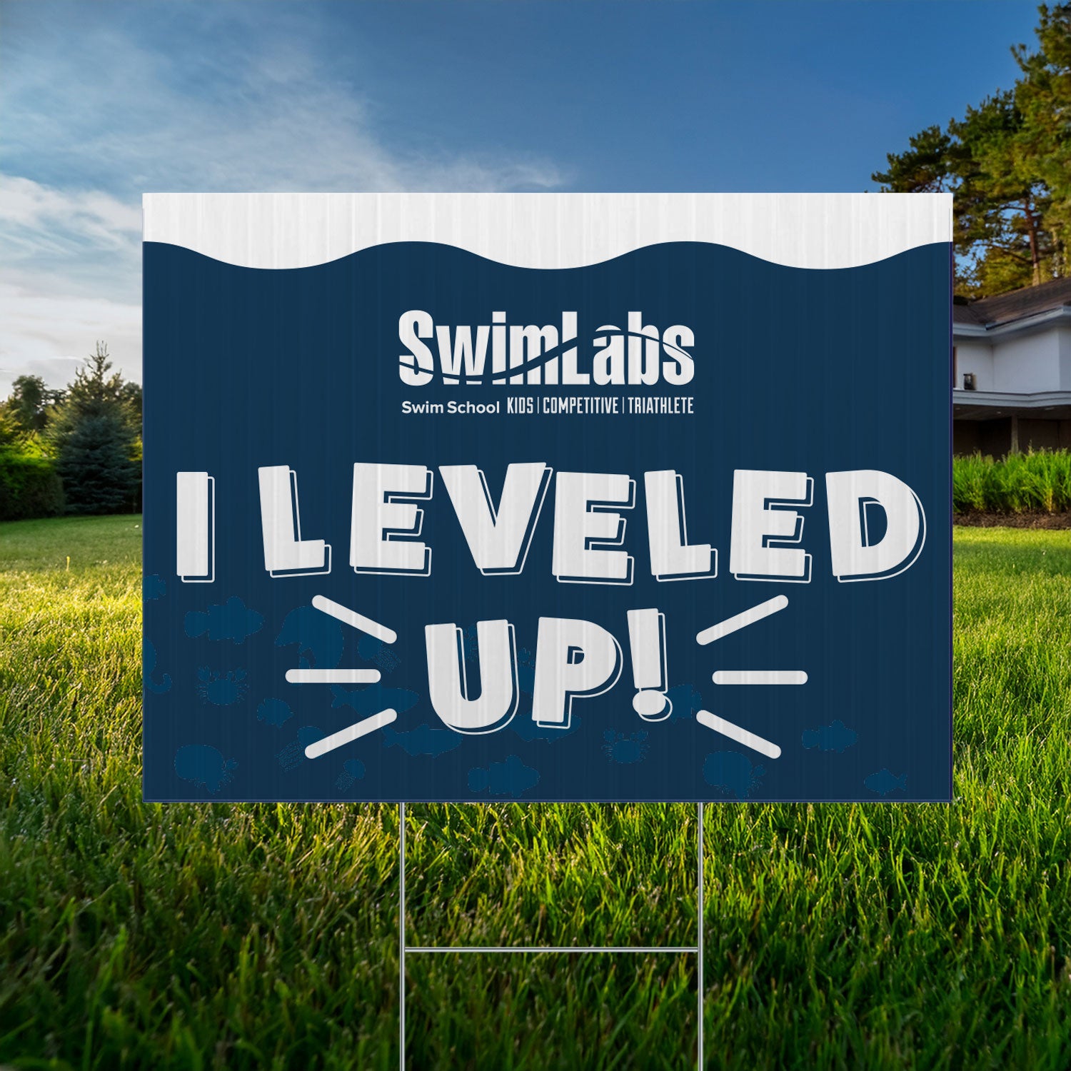 SwimLabs: Leveled Up Sign