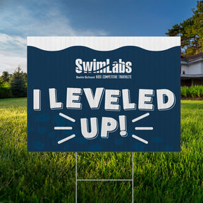 SwimLabs: Leveled Up Sign