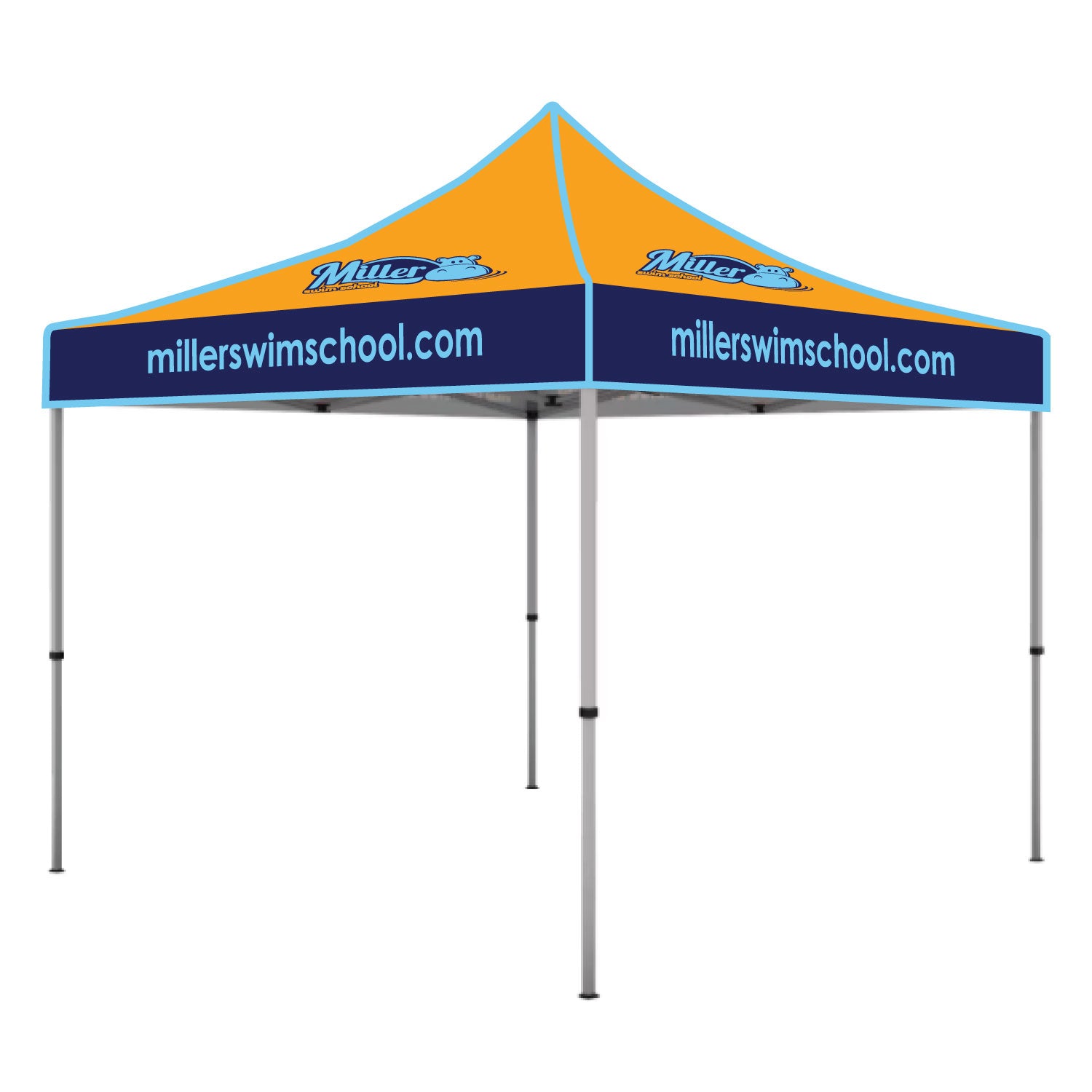 Miller Swim School: 10x10 Canopy Tent - Steel