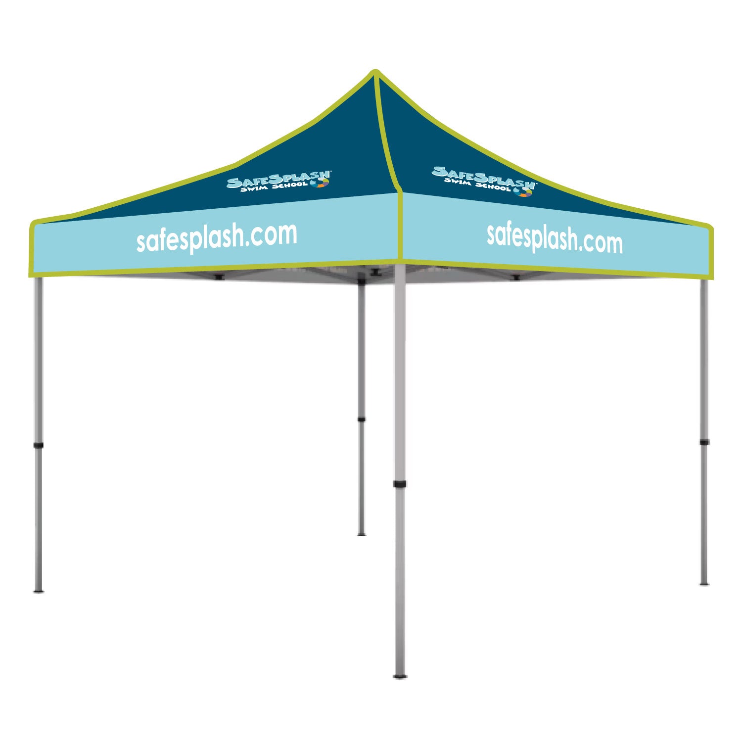 SafeSplash Swim School: 10x10 Canopy Tent - Steel