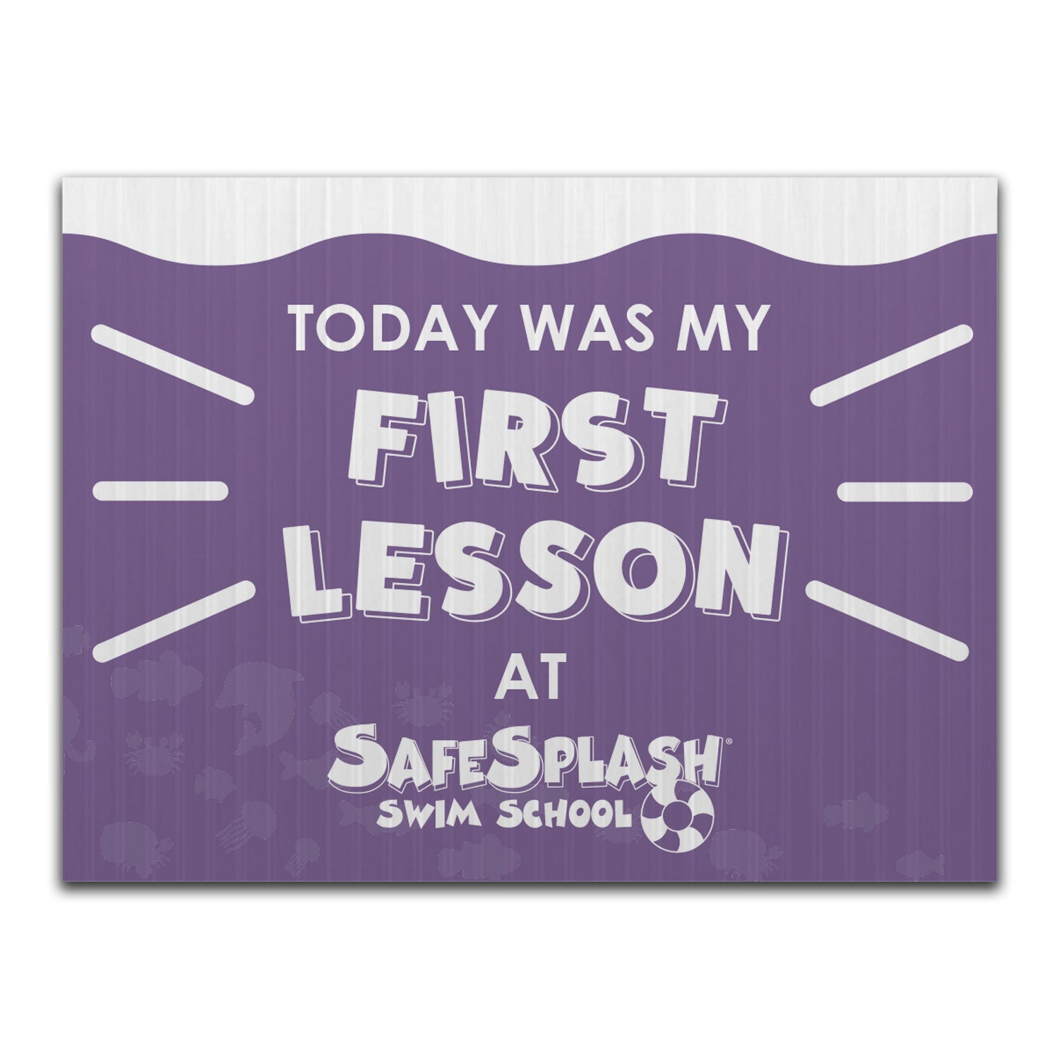 SafeSplash Swim School: First Lesson Sign