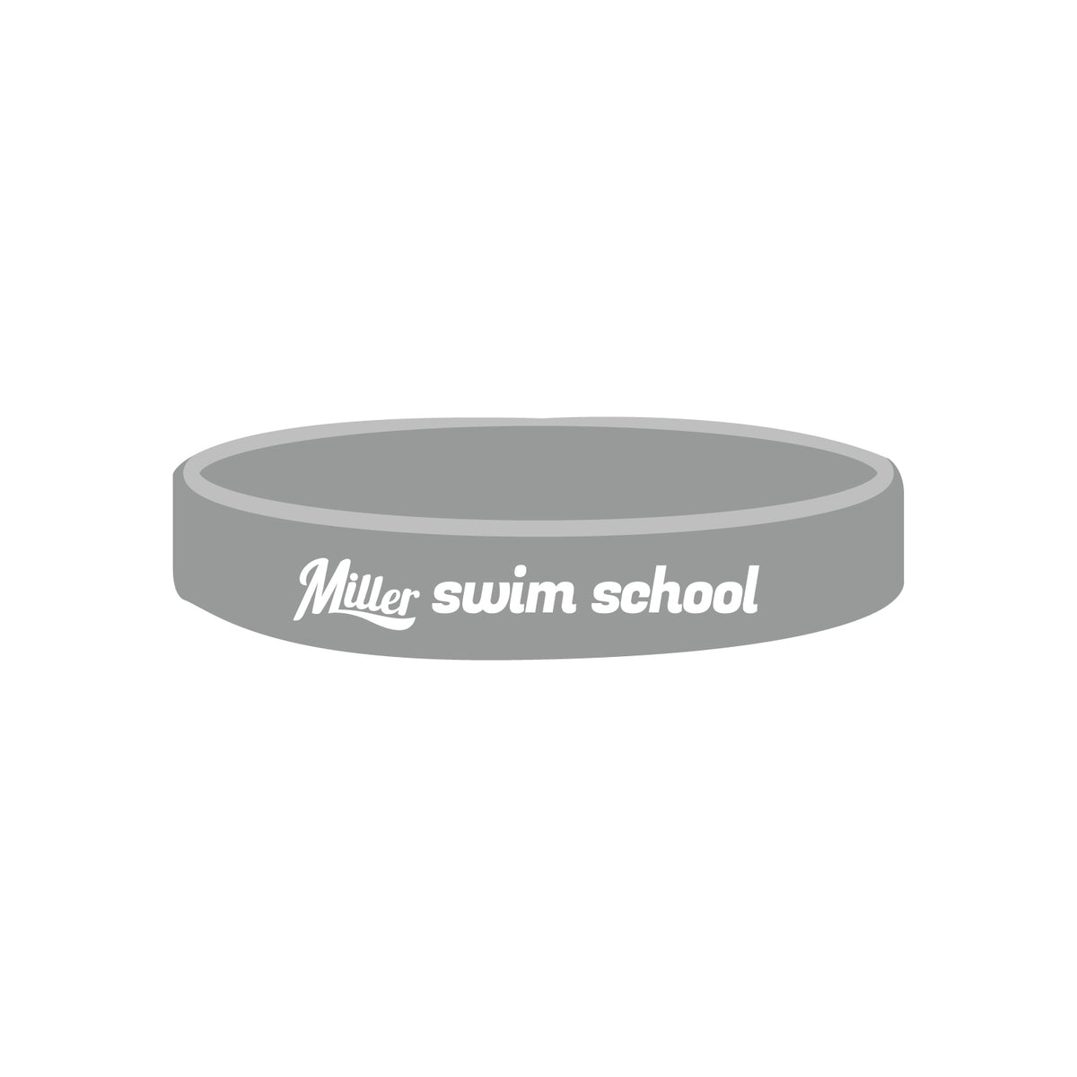 Miller Swim School: Silicone Wristband - Solid Color