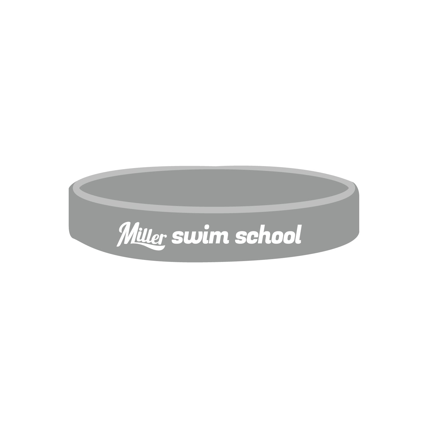 Miller Swim School: Silicone Wristband - Solid Color