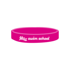 Miller Swim School: Silicone Wristband - Solid Color