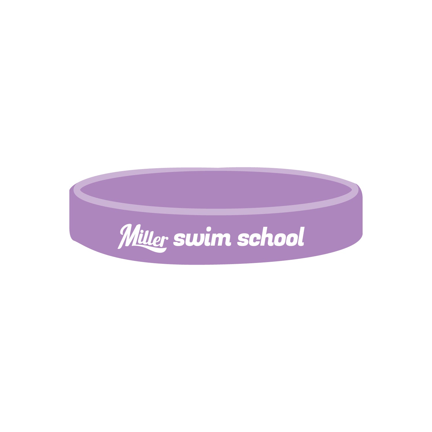 Miller Swim School: Silicone Wristband - Solid Color