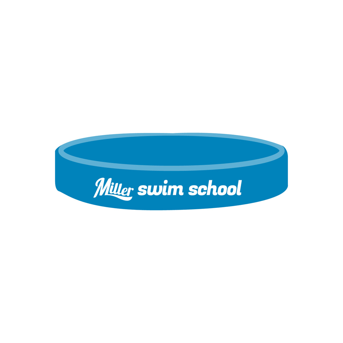 Miller Swim School: Silicone Wristband - Solid Color