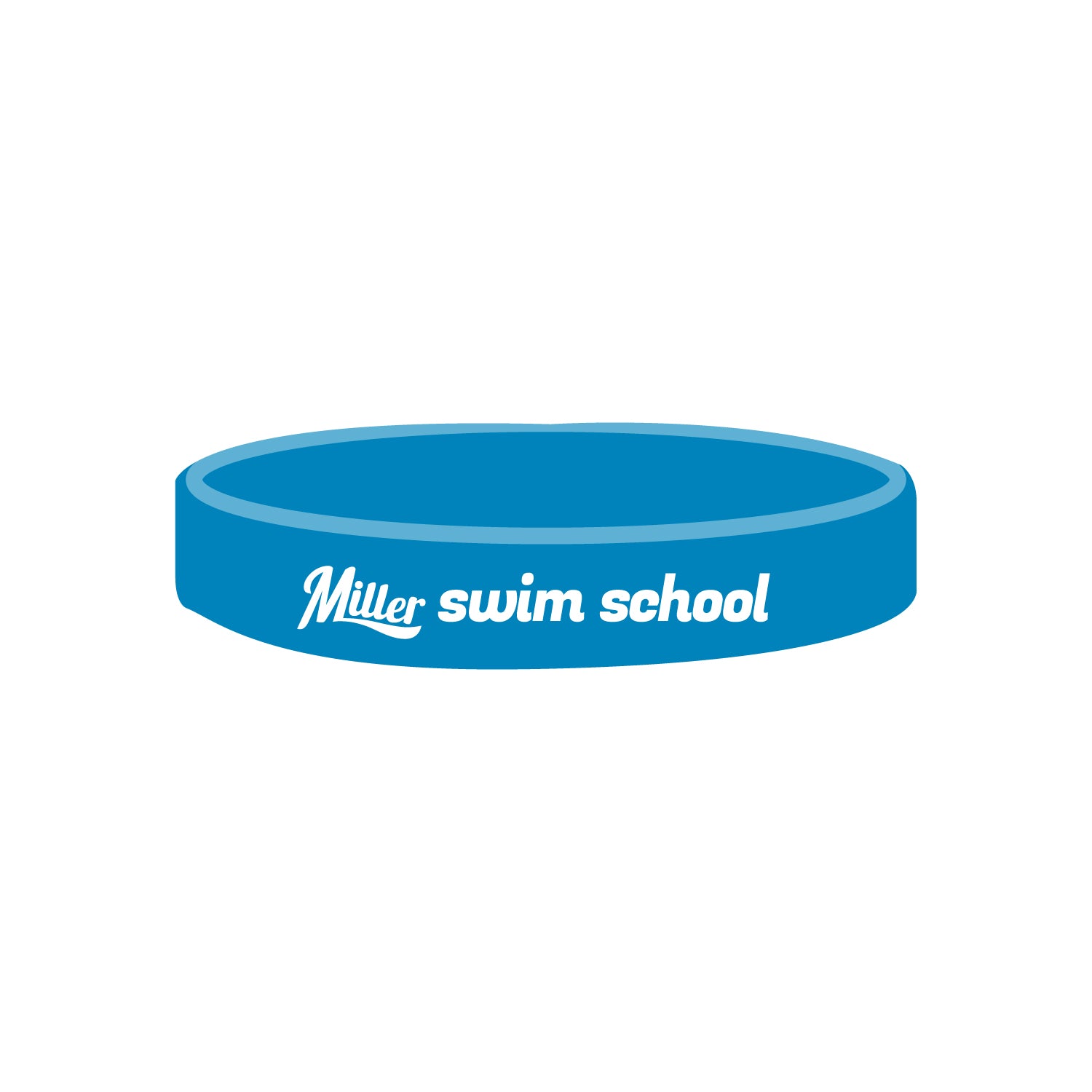 Miller Swim School: Silicone Wristband - Solid Color