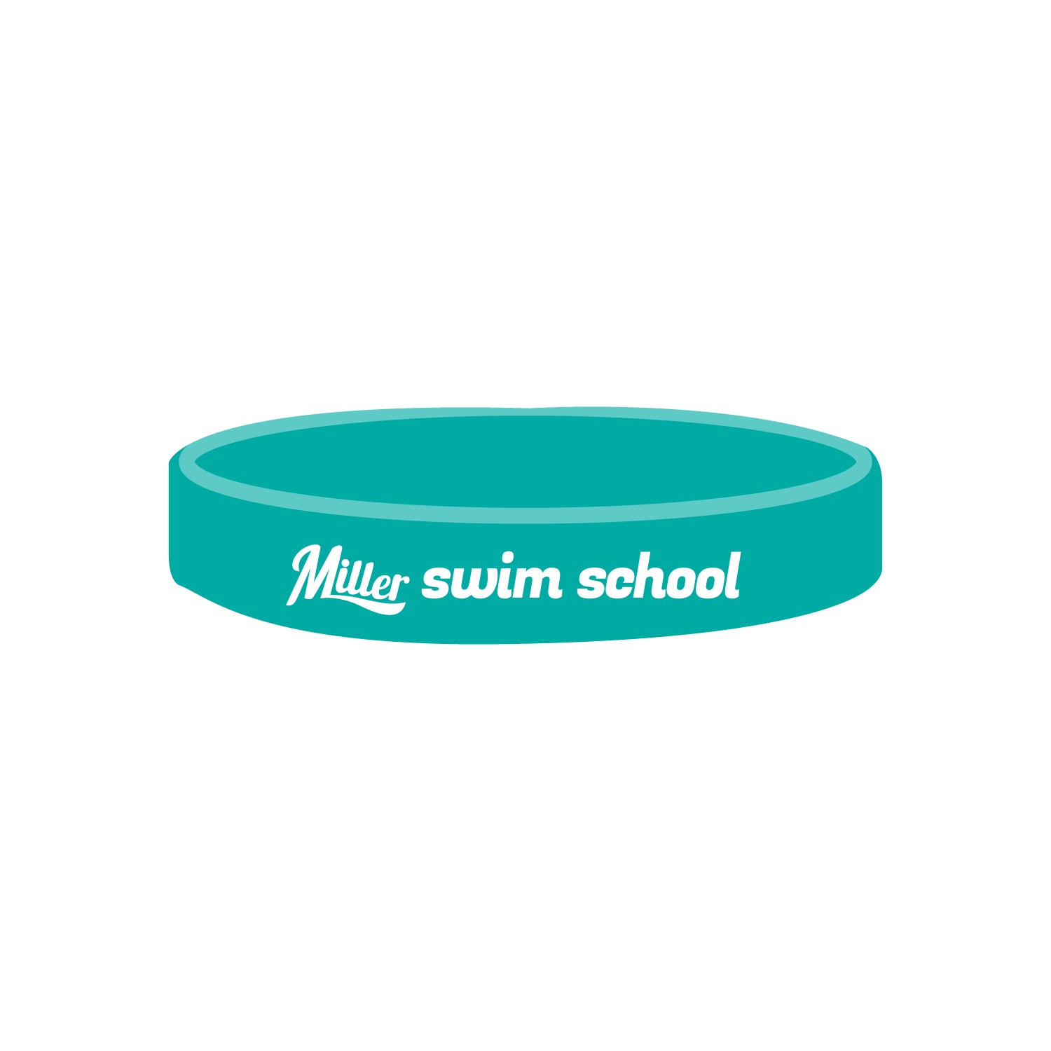 Miller Swim School: Silicone Wristband - Solid Color