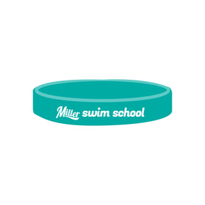 Miller Swim School: Silicone Wristband - Solid Color