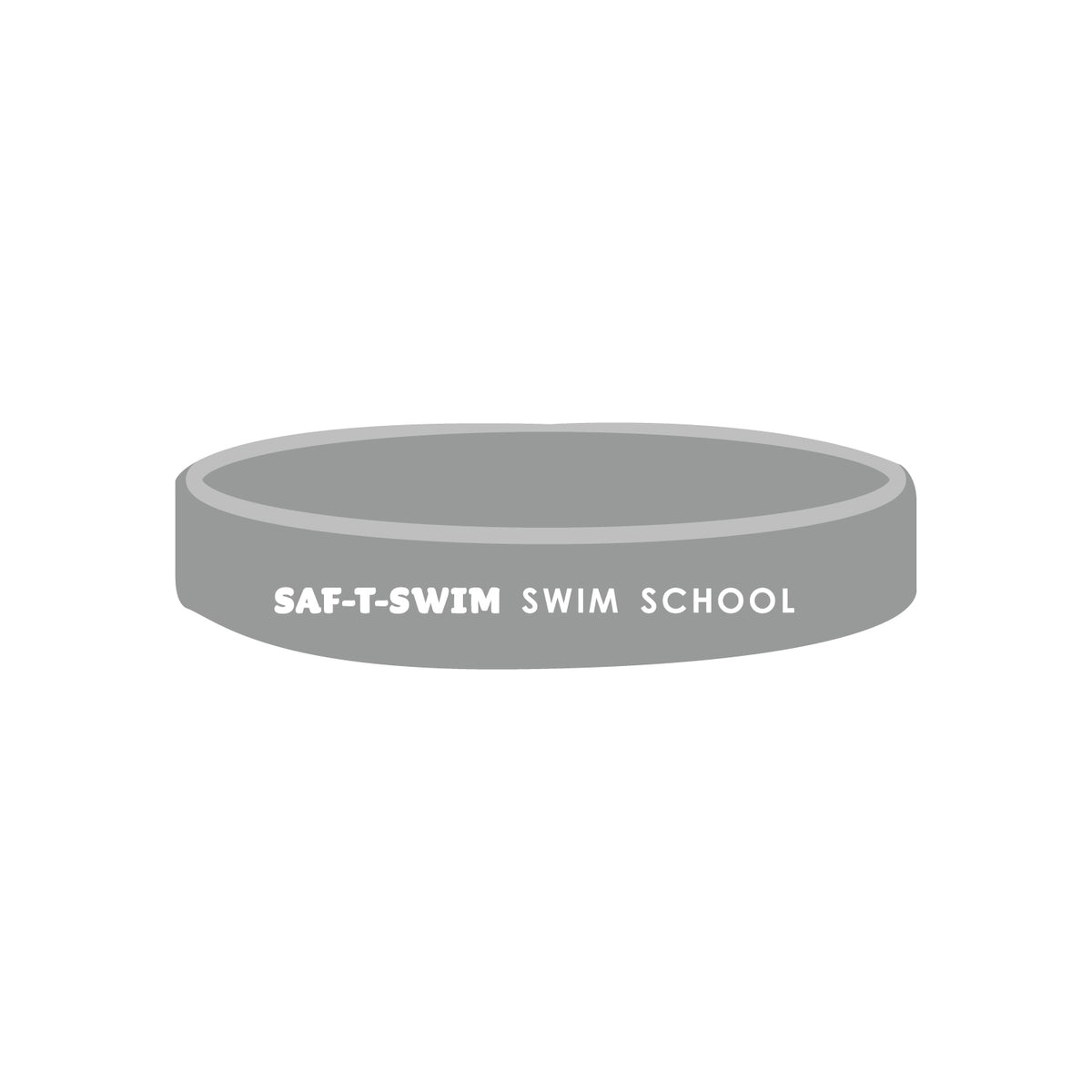 Saf-T-Swim: 1/2" Silicone Wristband - Solid