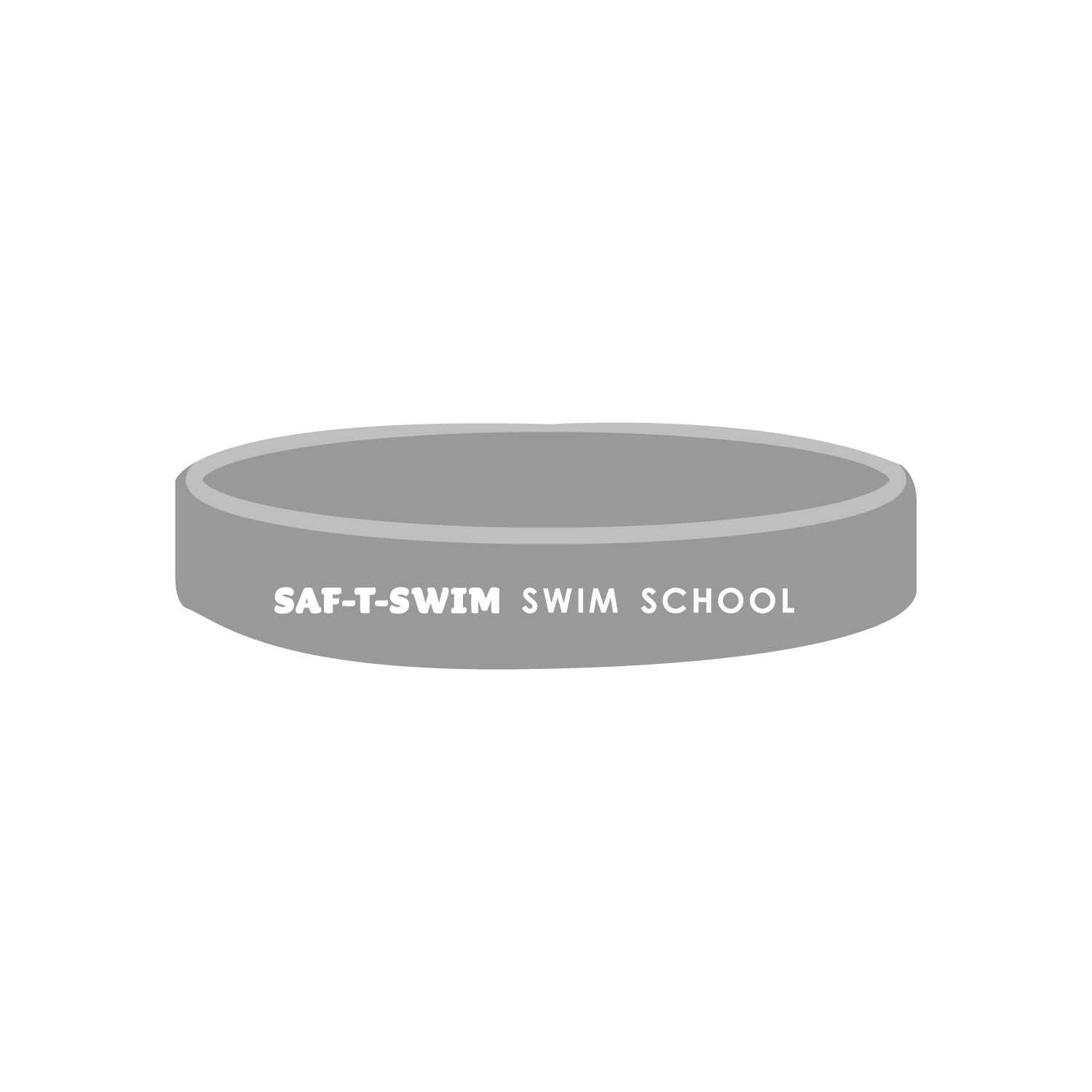 Saf-T-Swim: 1/2" Silicone Wristband - Solid