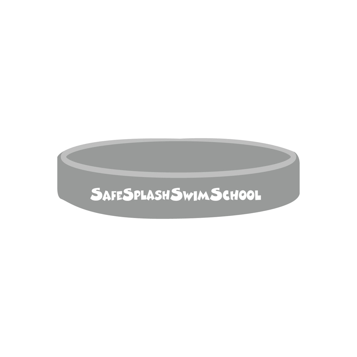 SafeSplash Swim School: Silicone Wristband - Solid Color