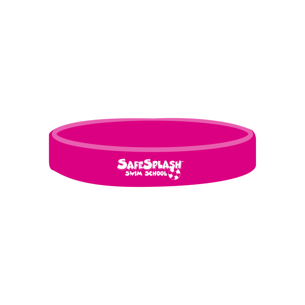 SafeSplash Swim School: Silicone Wristband - Solid Color