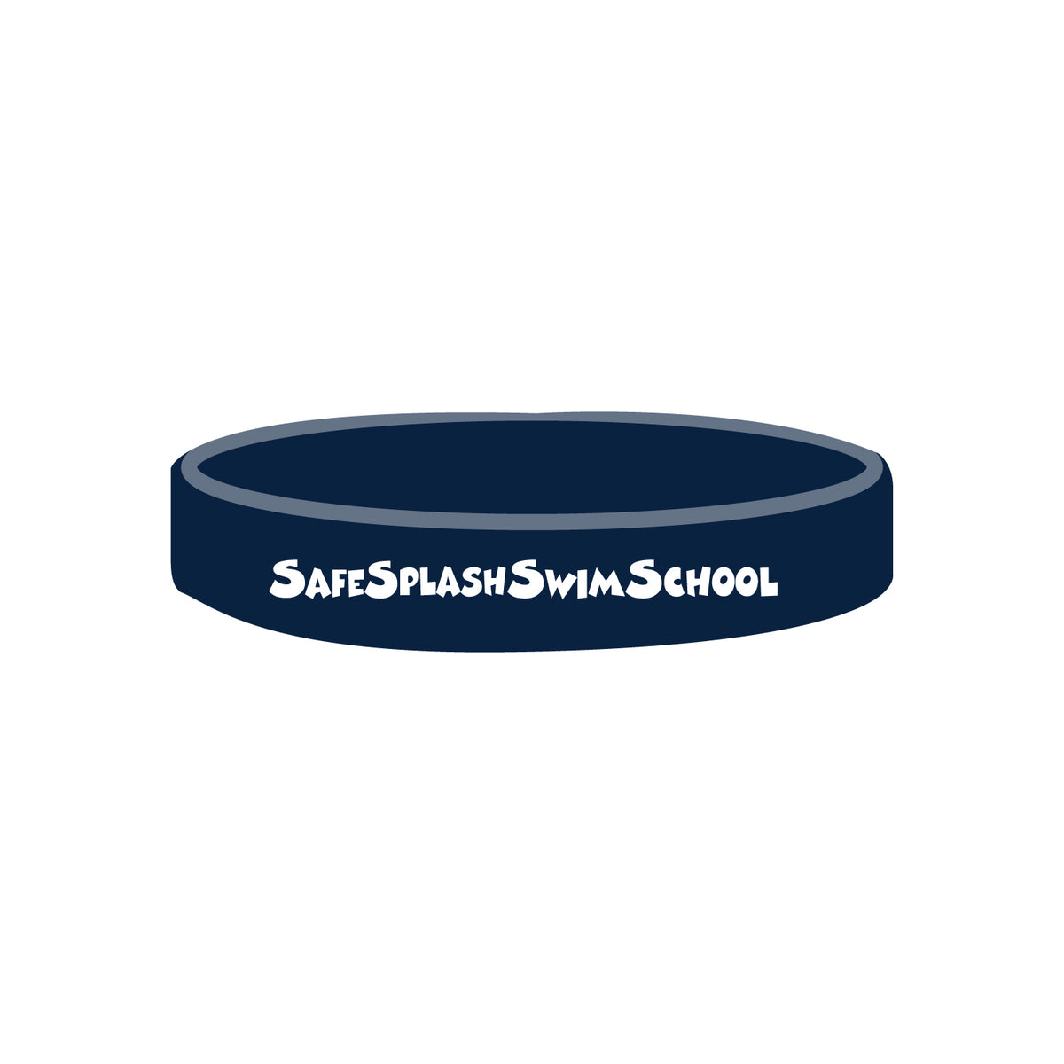 SafeSplash Swim School: Silicone Wristband - Solid Color
