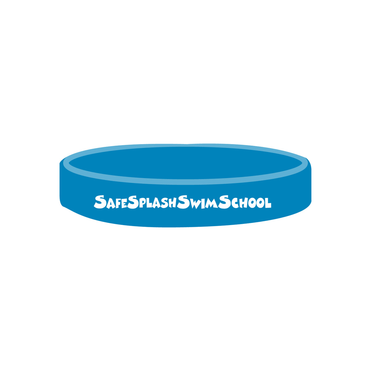 SafeSplash Swim School: Silicone Wristband - Solid Color