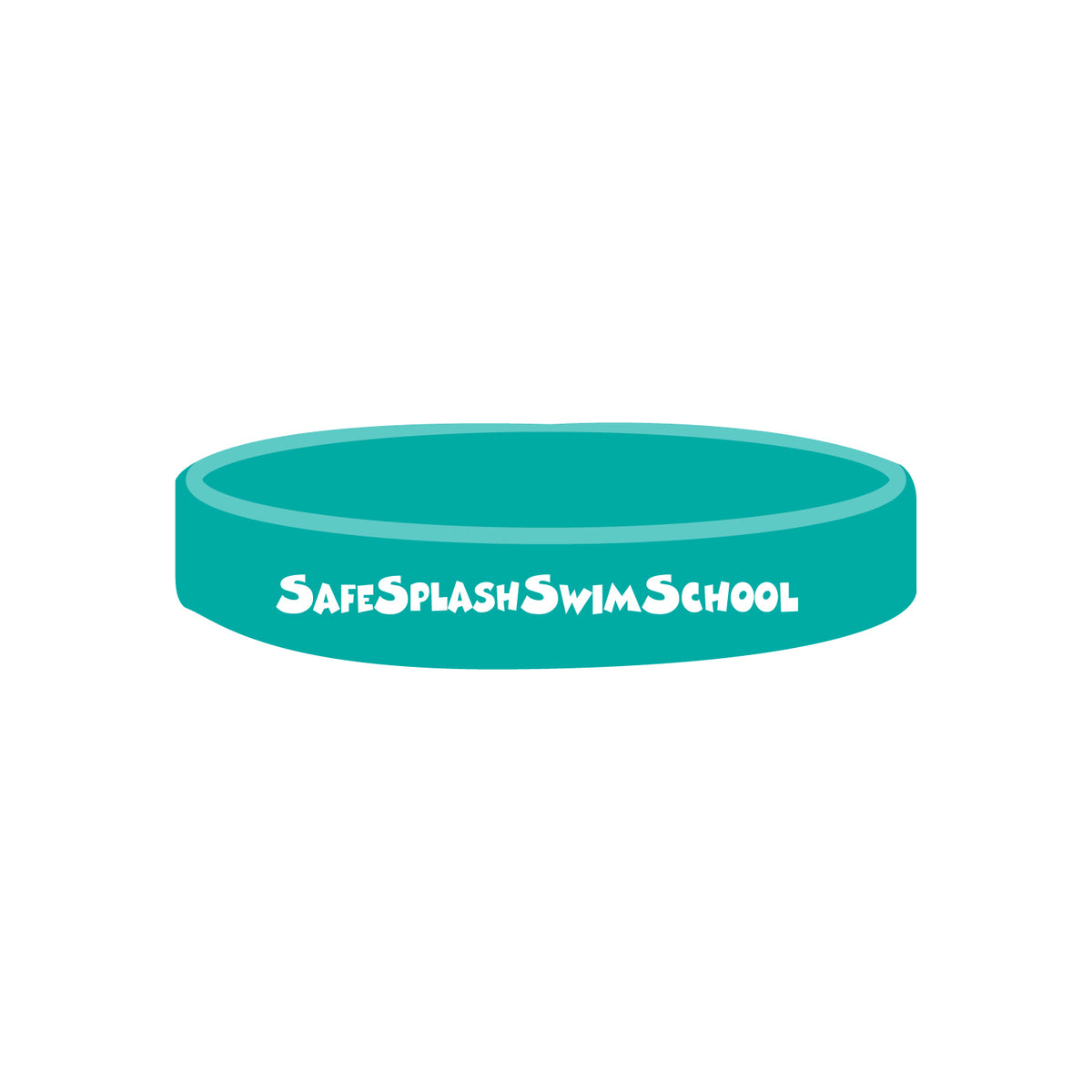 SafeSplash Swim School: Silicone Wristband - Solid Color