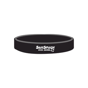 SafeSplash Swim School: 1/2" Debossed Color Filled Silicone Wristbands