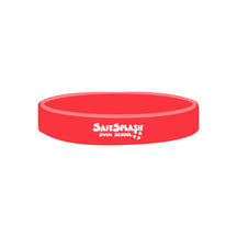 SafeSplash Swim School: 1/2" Debossed Color Filled Silicone Wristbands