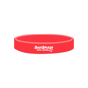 SafeSplash Swim School: 1/2" Debossed Color Filled Silicone Wristbands