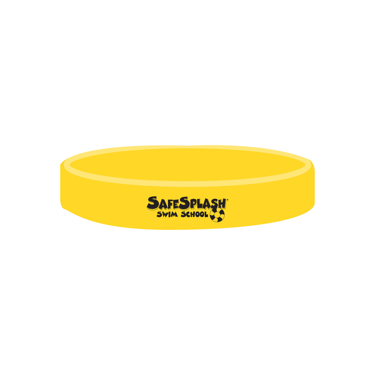 SafeSplash Swim School: 1/2" Debossed Color Filled Silicone Wristbands
