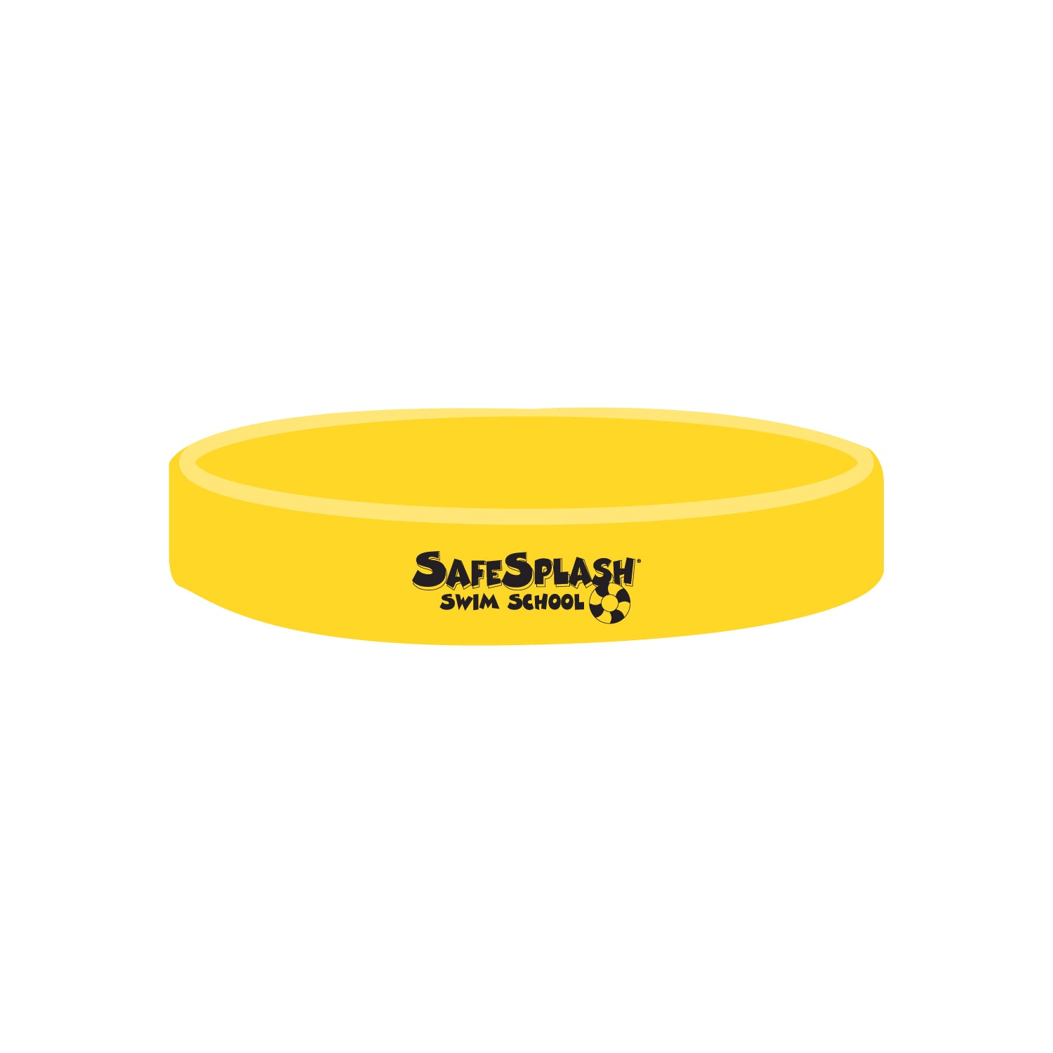 SafeSplash Swim School: 1/2" Debossed Color Filled Silicone Wristbands