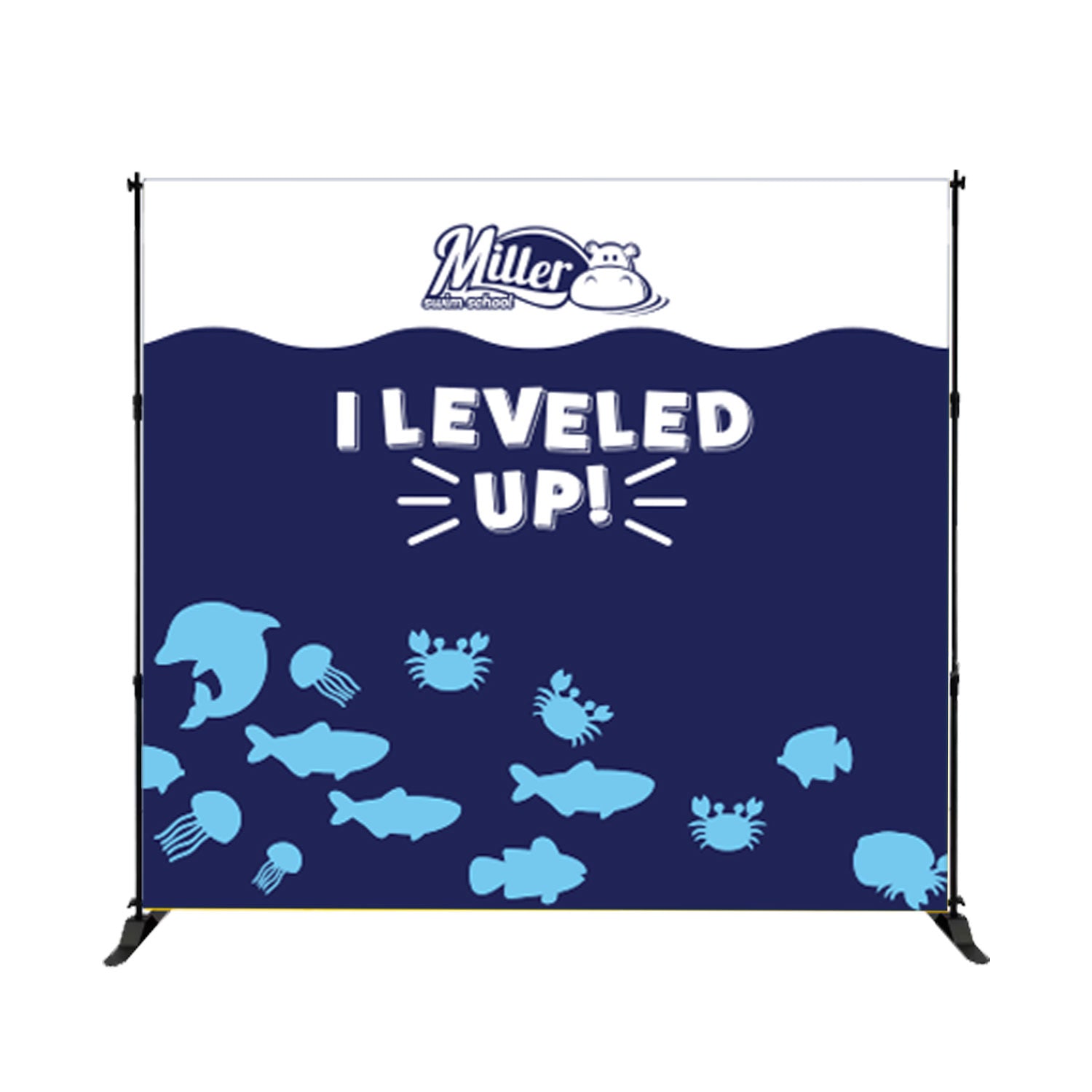 Miller Swim School: Slider Banner Stand