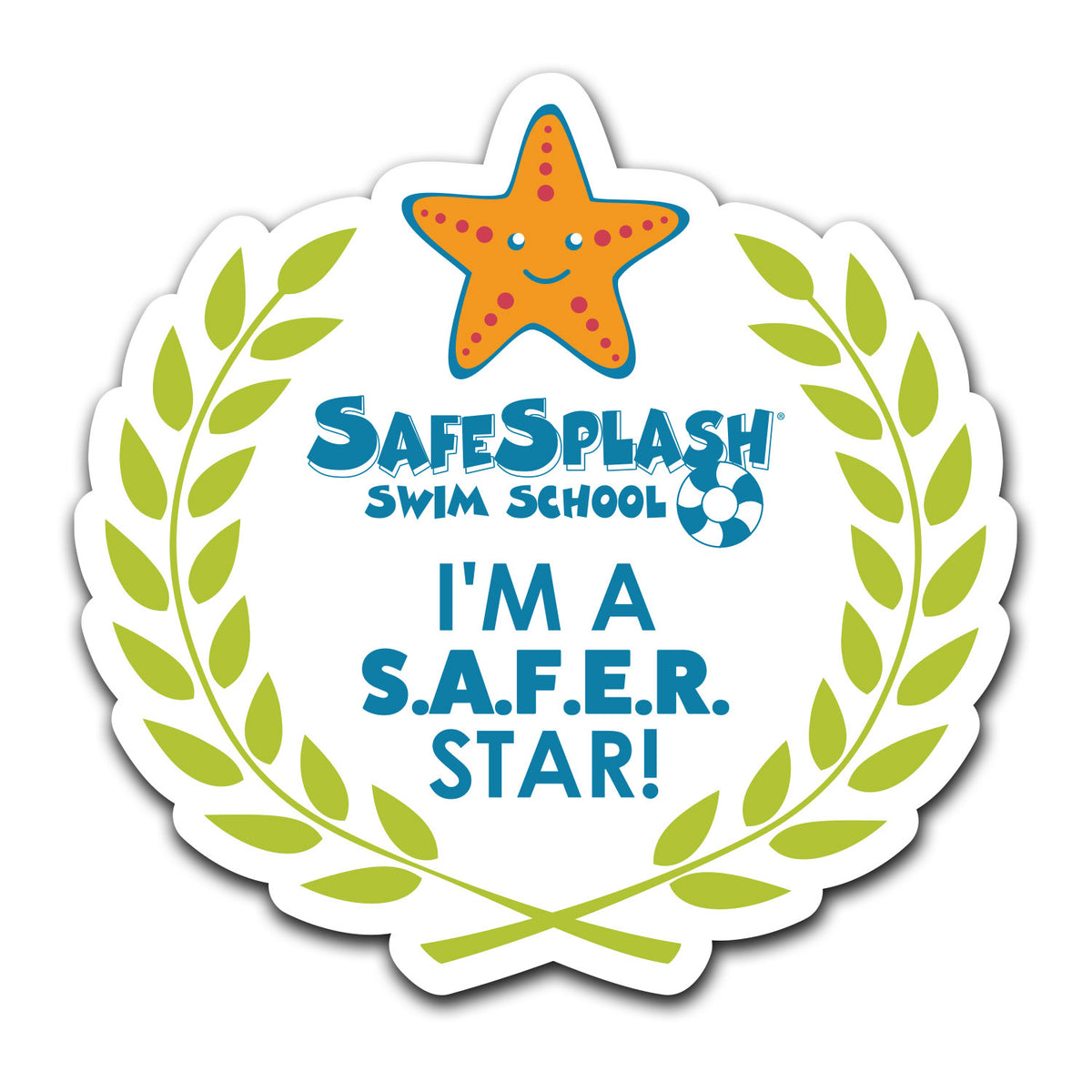SafeSplash Swim School: Sticker - I'm a Safer Star!