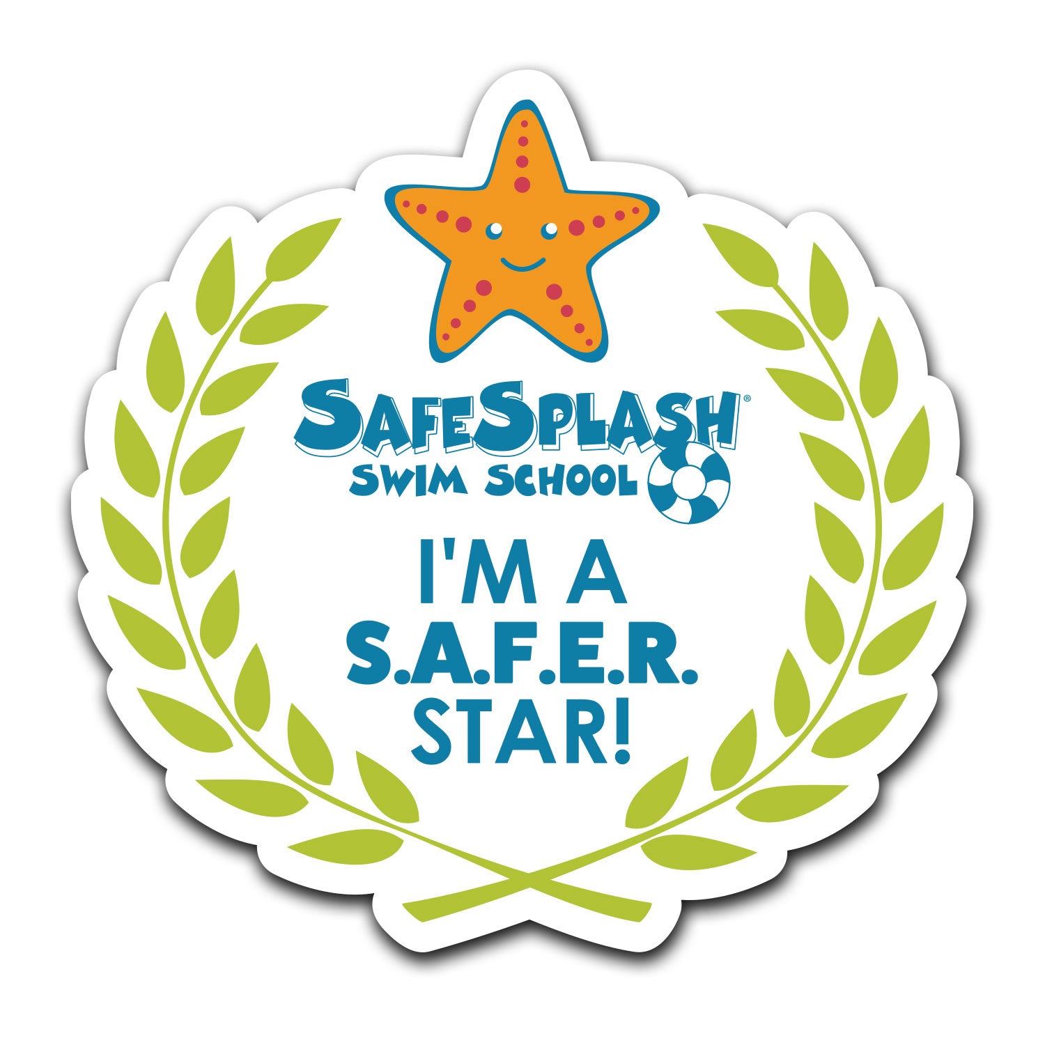 SafeSplash Swim School: Sticker - I'm a Safer Star!